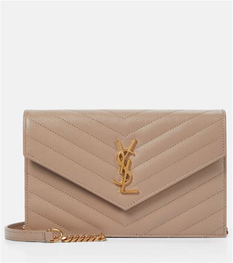 ysl wallet on chain green|YSL cassandre envelope chain wallet.